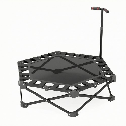 Fitness trampoline with handle - trampoline,